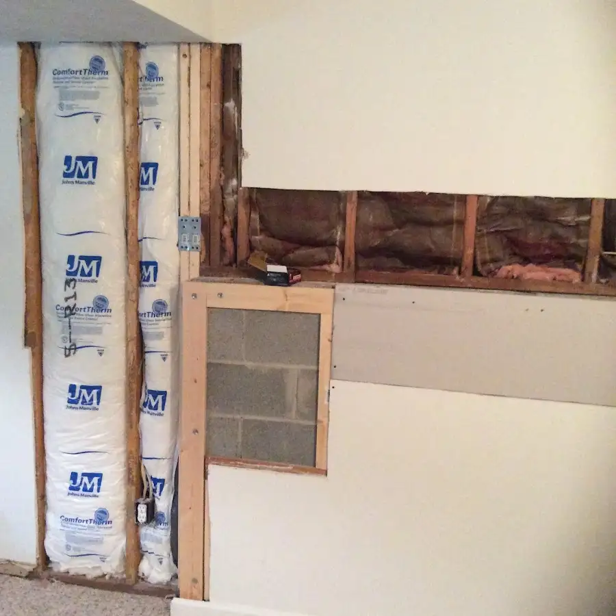 Wall insulation replacement during Contents Cleaning & Restoration in Green Lake